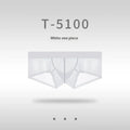 Men's seamless low waist underwear in ice silk nylon fabric showing ultra-thin sheer construction