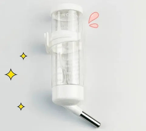 Ball kettle pet water feeder in five colours with glass tube option for rabbits, guinea pigs, hamsters