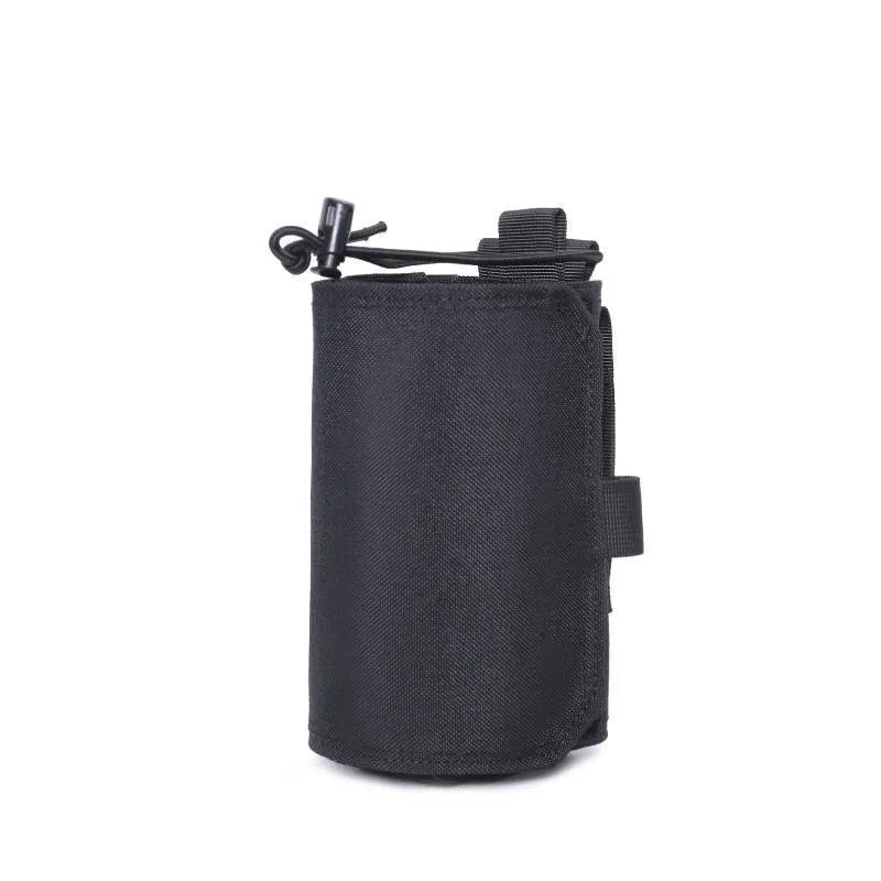 Adjustable Oxford cloth heat-holding bottle cover with PU lining in black colour