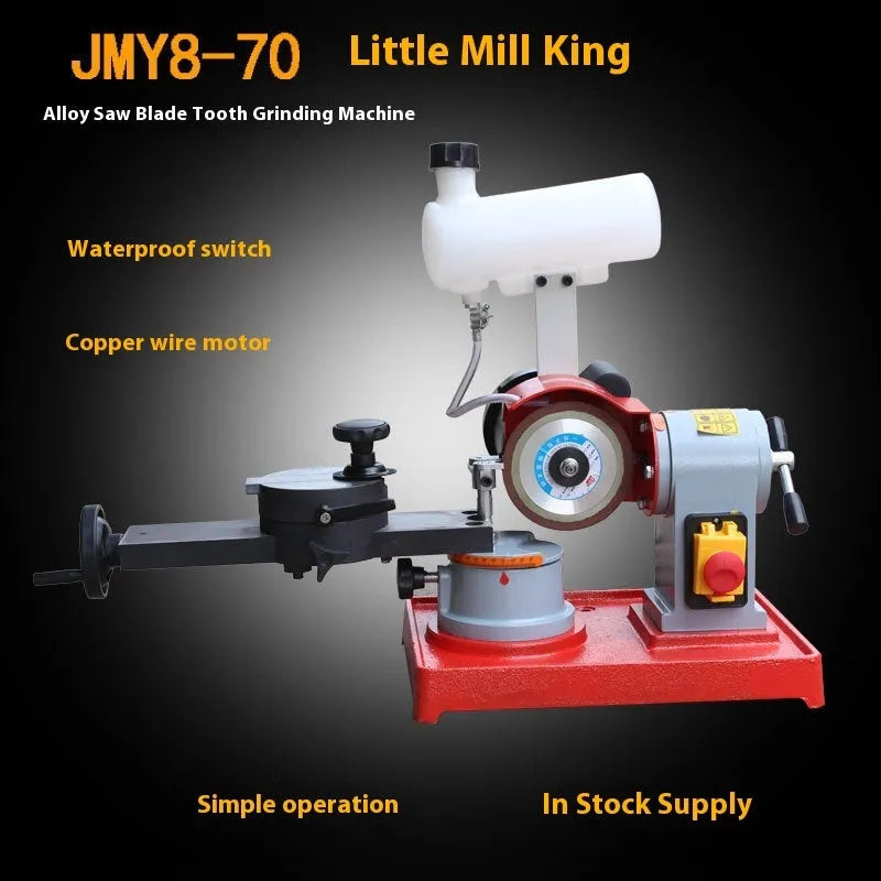 Xiao Mowang manual sharpedge grinding machine for alloy circular saw blades on workbench