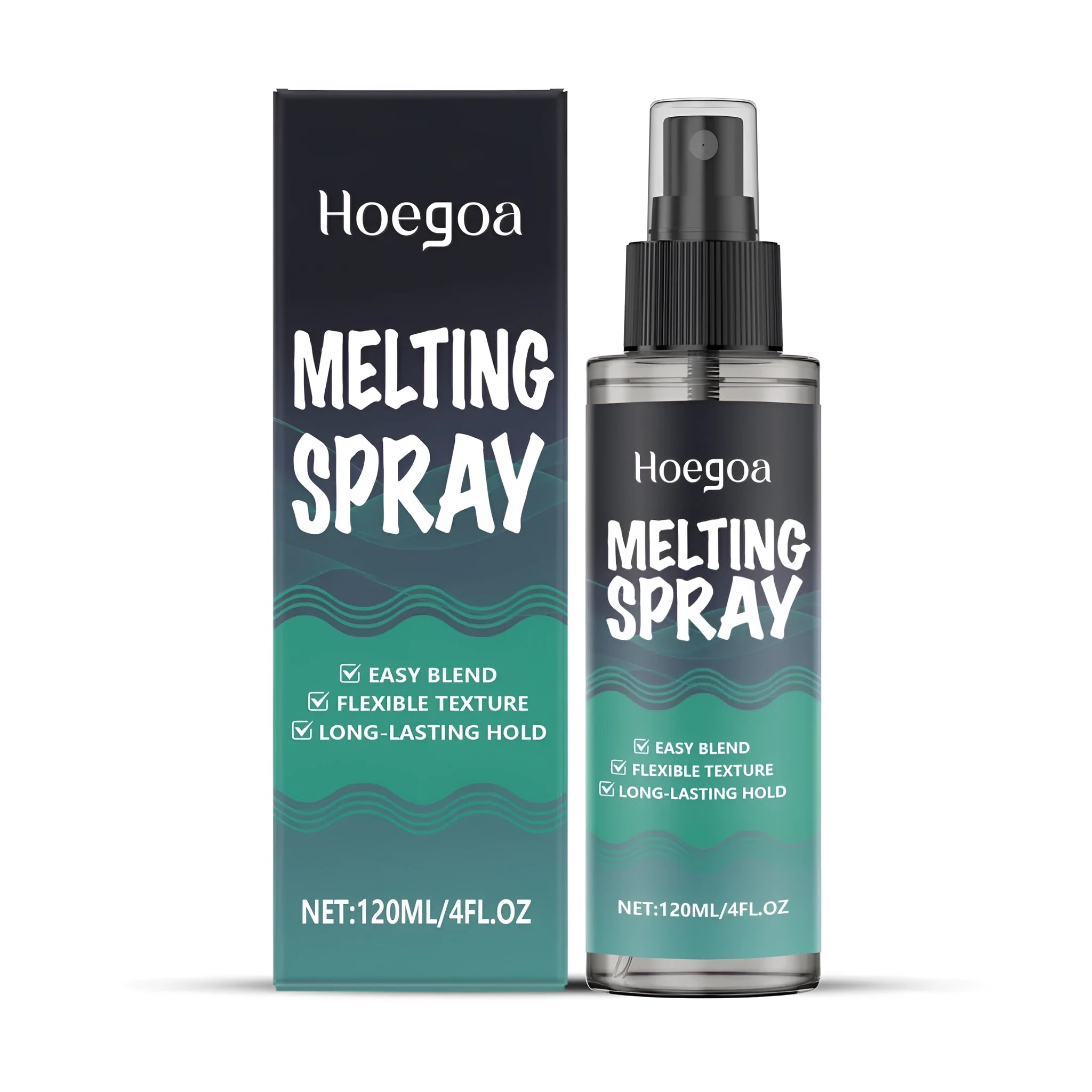 120ml bottle of water-based gel melting spray with acrylic copolymer formula for nail removal
