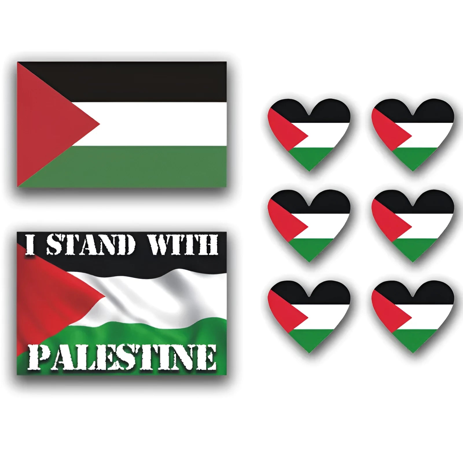 Palestinian flag car decal sticker designs on PET vinyl sheet