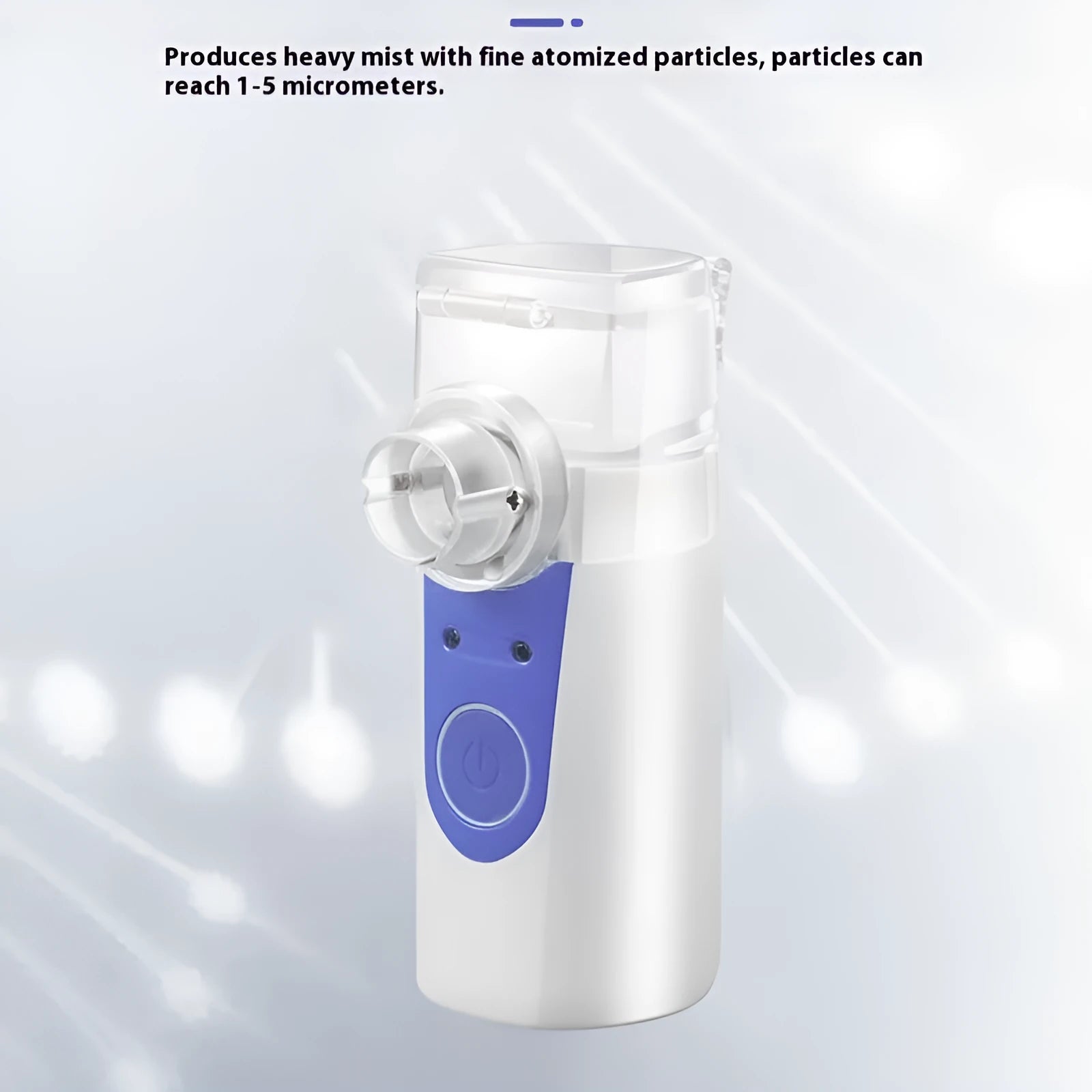 USB handheld nebuliser machine with columnar design for home drug atomisation