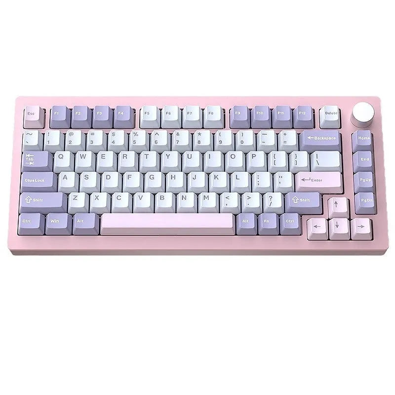 Heiji Snake aluminium mechanical keyboard kit in black, silver, red, or pink with wireless receiver and tools.