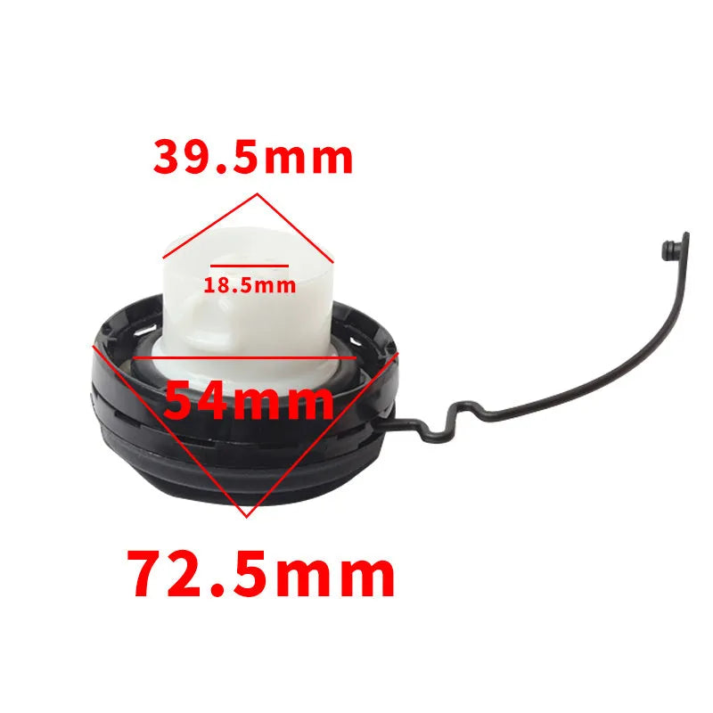 Snap-type Toyota fuel tank cap replacement part, single unit