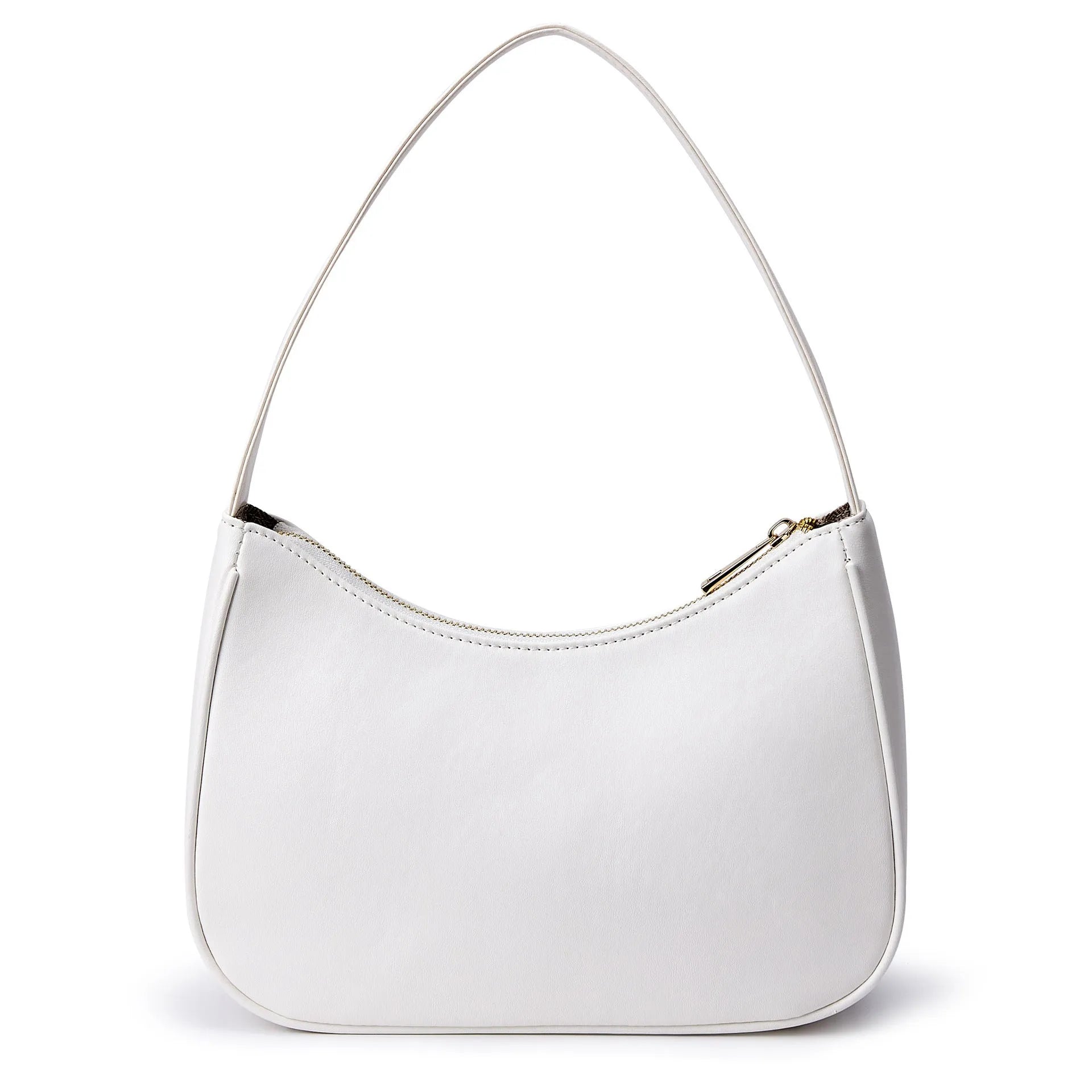 Retro style waterproof shoulder bag in apricot colour with adjustable strap