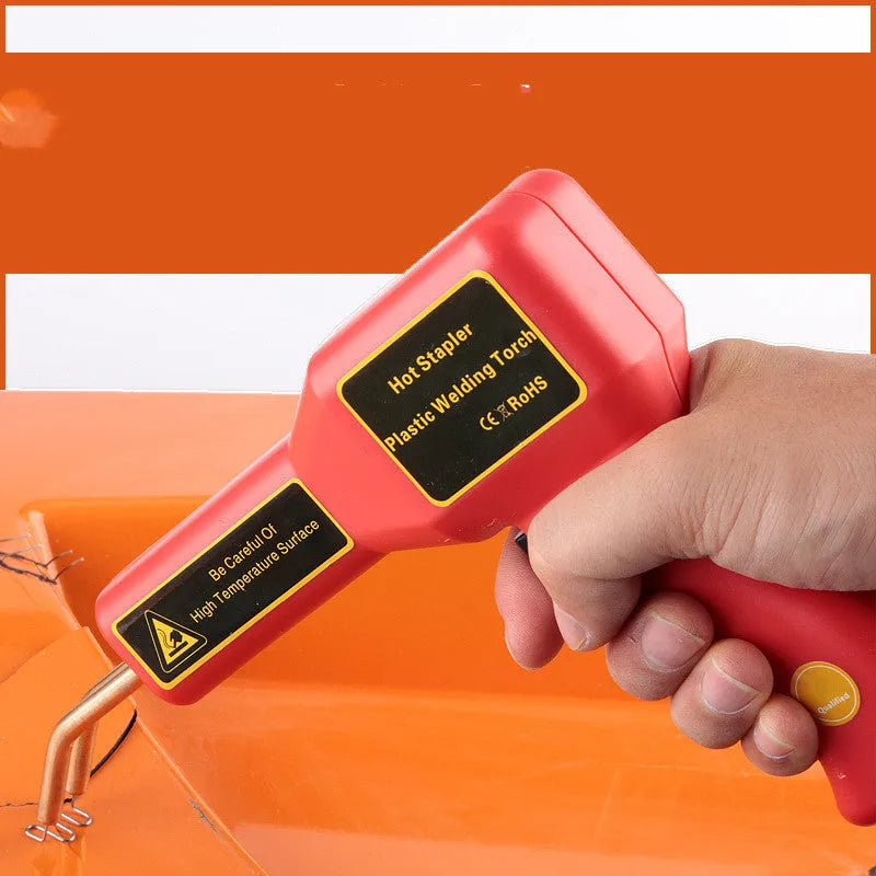 Plastic repair welding gun with LED light for car bumper and thermoplastic component repairs