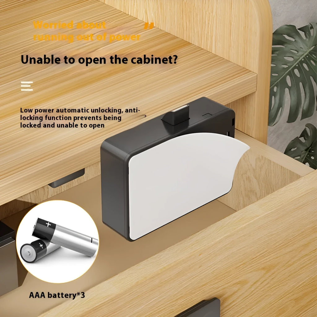 F079 punch-free invisible drawer lock with key for cabinets and wardrobes