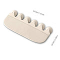 White PVC toilet urine blocking board placed on standard toilet seat