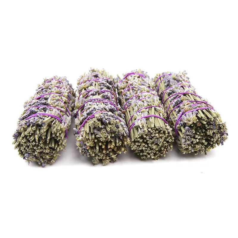 A single, approximately 4-inch-long dried flower aromatherapy stick with lavender fragrance on a plain background.