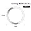 Magnetic ring phone holder in 430 stainless steel, 45x55x5mm, black finish on phone case