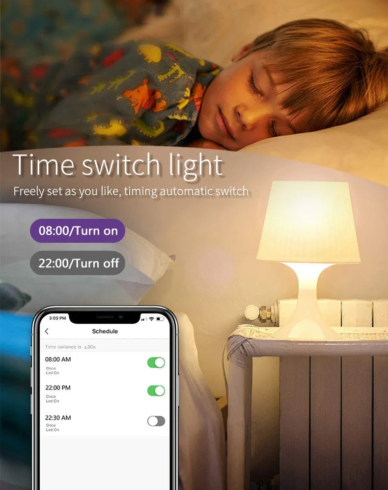GU10 smart LED spotlight bulb with RGBCCT colour control and WiFi connectivity