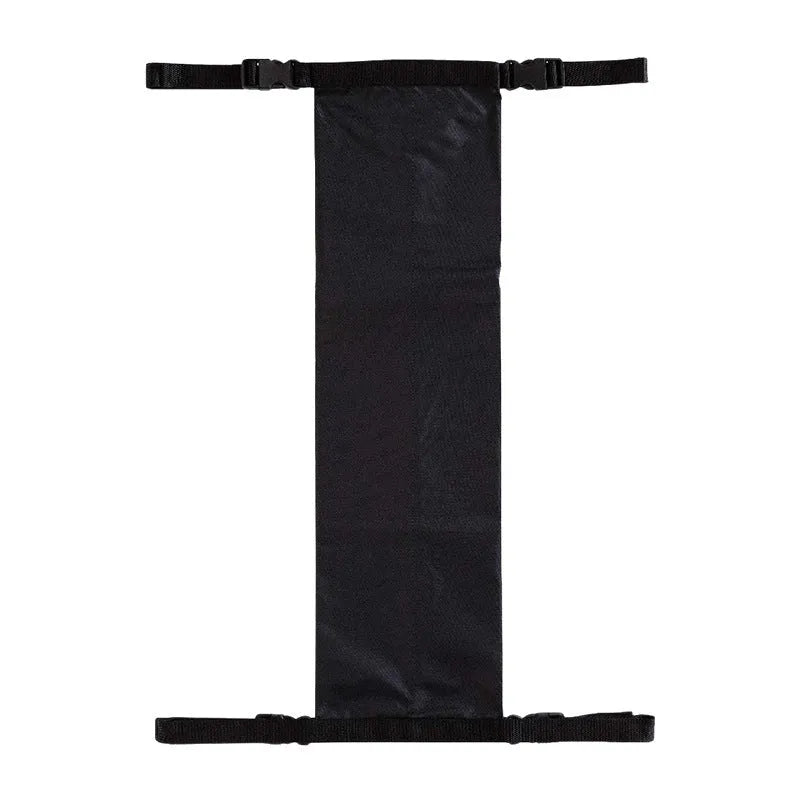 Black cylindrical wheelchair pannier bag made from 600D Oxford cloth for oxygen cylinder storage.