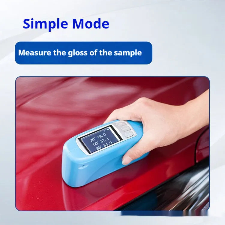 Portable glossiness tester device for ceramic and stone surface brightness measurement