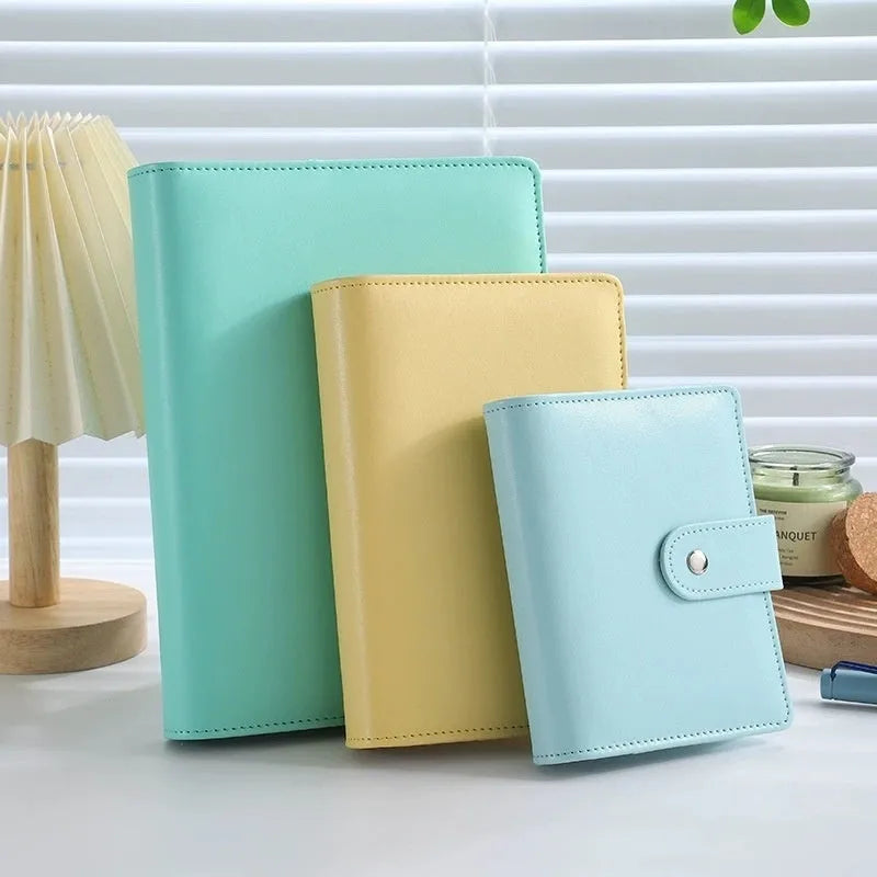 A5 PU leather zipper notebook shell in a solid colour, shown closed with the zip fastened.