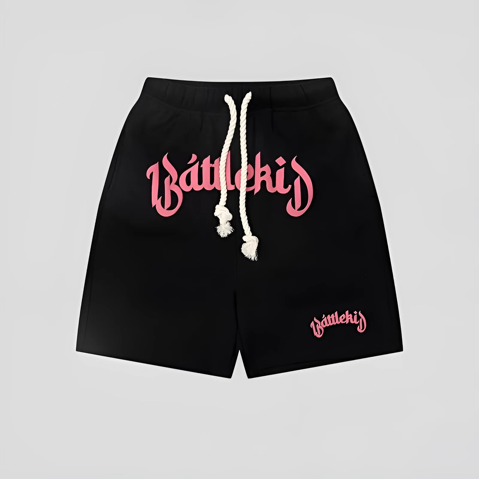 Cotton-blended hip hop shorts in loose fit with four colour options