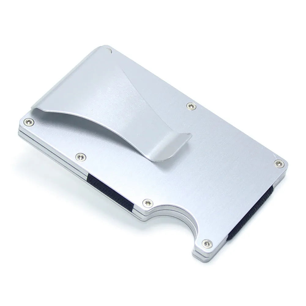 Carbon fibre wallet card holder in multiple colours with 8mm thickness holding bank cards