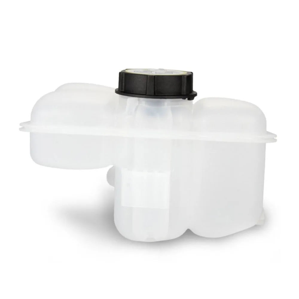 White plastic car radiator coolant expansion tank with cap for Ford Focus MK2