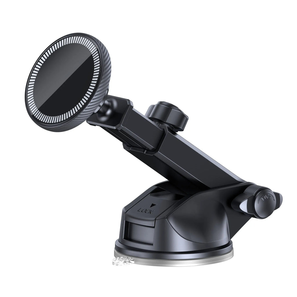Car mobile phone air outlet metal hook type magnetic suction car navigator bracket