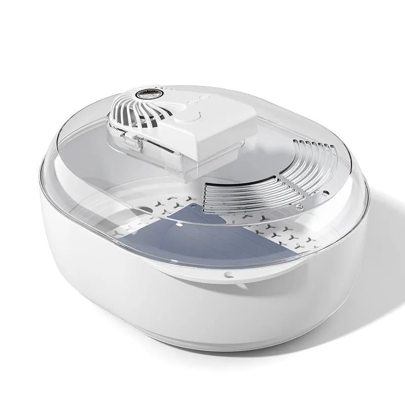 A modern aluminium defrosting plate with a separate USB cable for quick household food thawing.