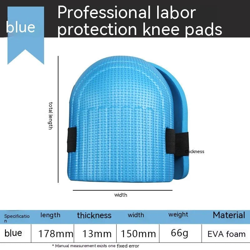 EVA foam kneepad pair in various colours for tile floor and workshop kneeling protection