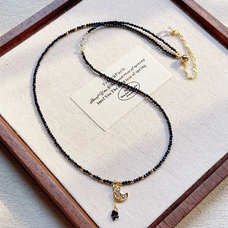 Blue gold sand stone three-ring multi-layer bracelet for women with manual craftsmanship