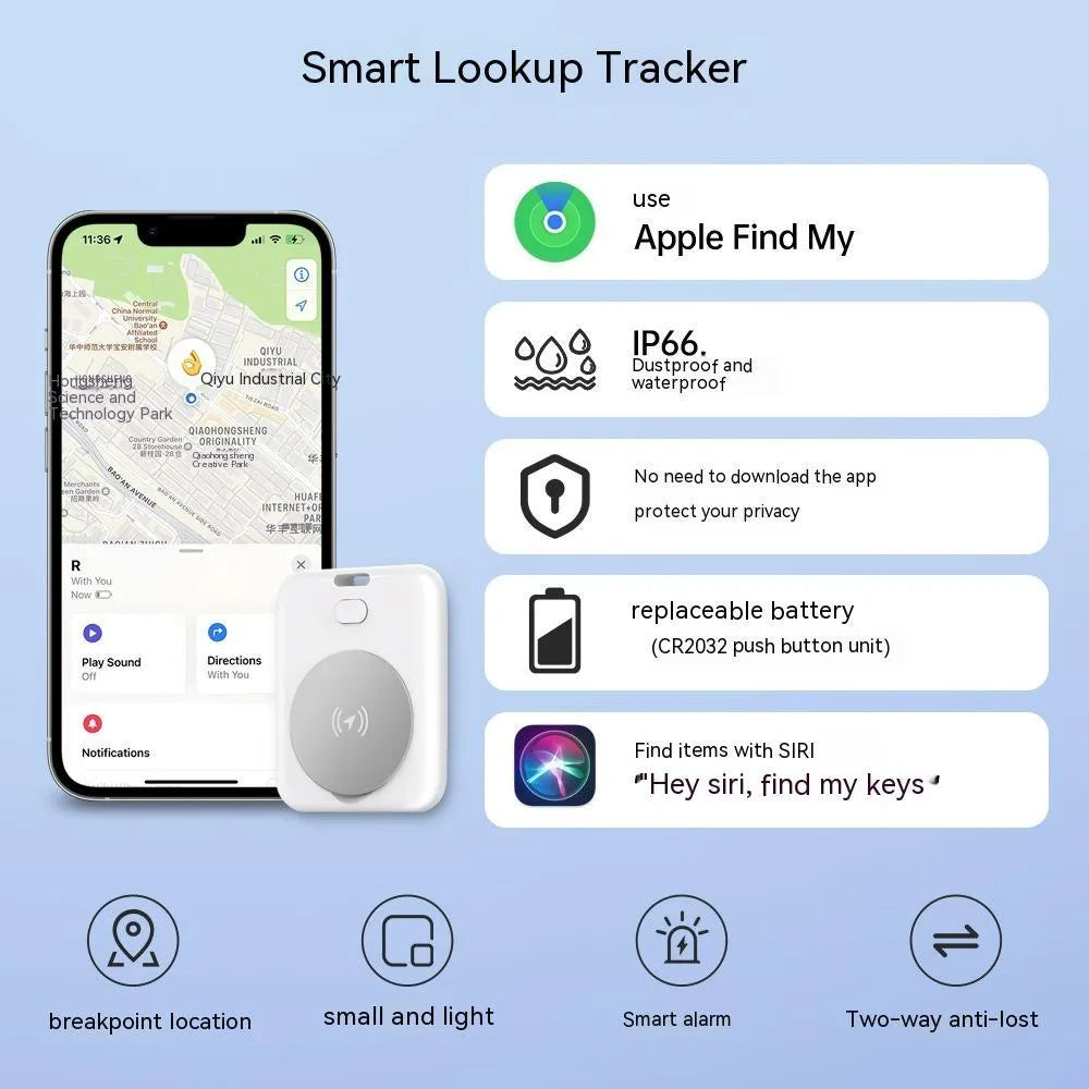 White ABS plastic pet GPS tracking device with portable design for dogs and cats