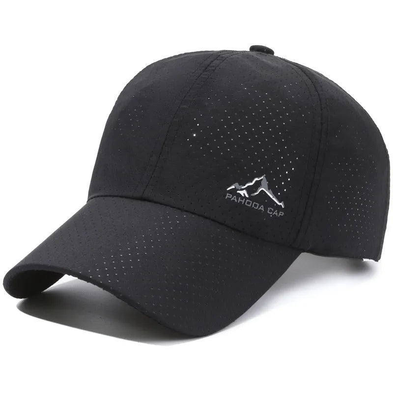 Korean style adjustable baseball cap in a solid colour with a dome crown.