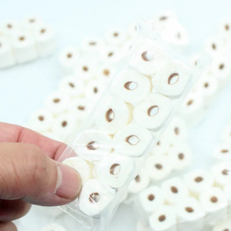 Simulated paper tissue roll model 30x15x80mm for children's dollhouse and role-play