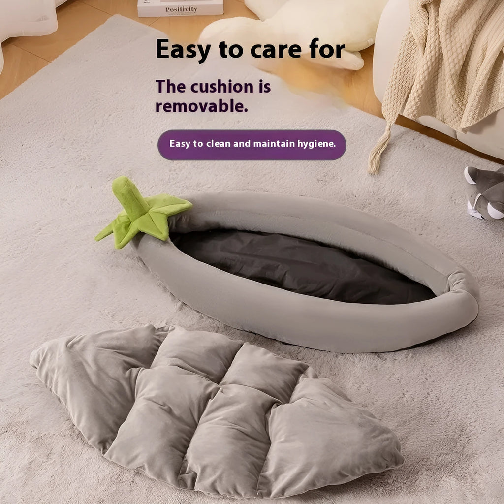 Universal removable washable dog mat in cloth fabric showing size options for small to large dogs