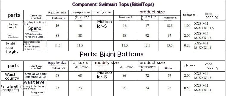 Women's printed separated swimwear bikini set with tube top and briefs.