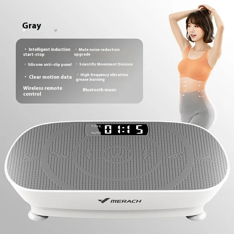 Portable Bluetooth power board in grey or pink with US electrical outlets, dimensions 58cm × 38cm × 16cm