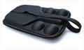 Black EVA pickleball storage bag with double shoulder straps showing dimensions