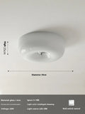 Cream American vintage style bedroom ceiling light with three-colour temperature options in 30cm and 40cm sizes