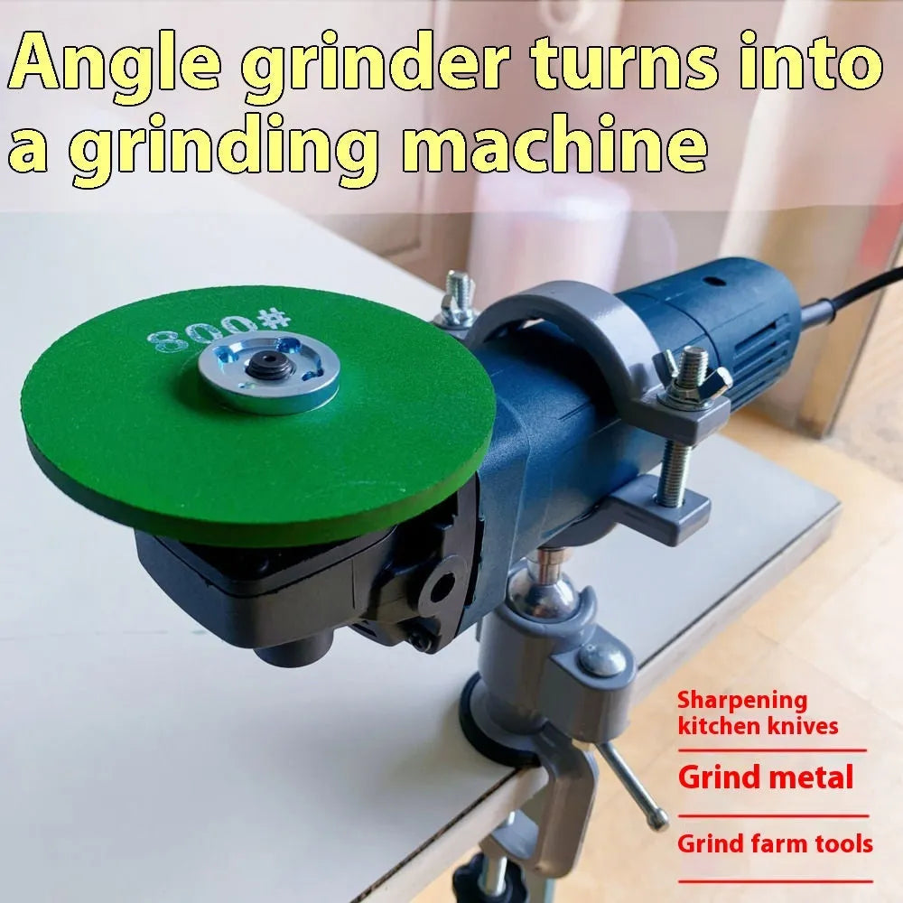 Bracket type clamp-on bench vise with rotating head and tungsten steel construction