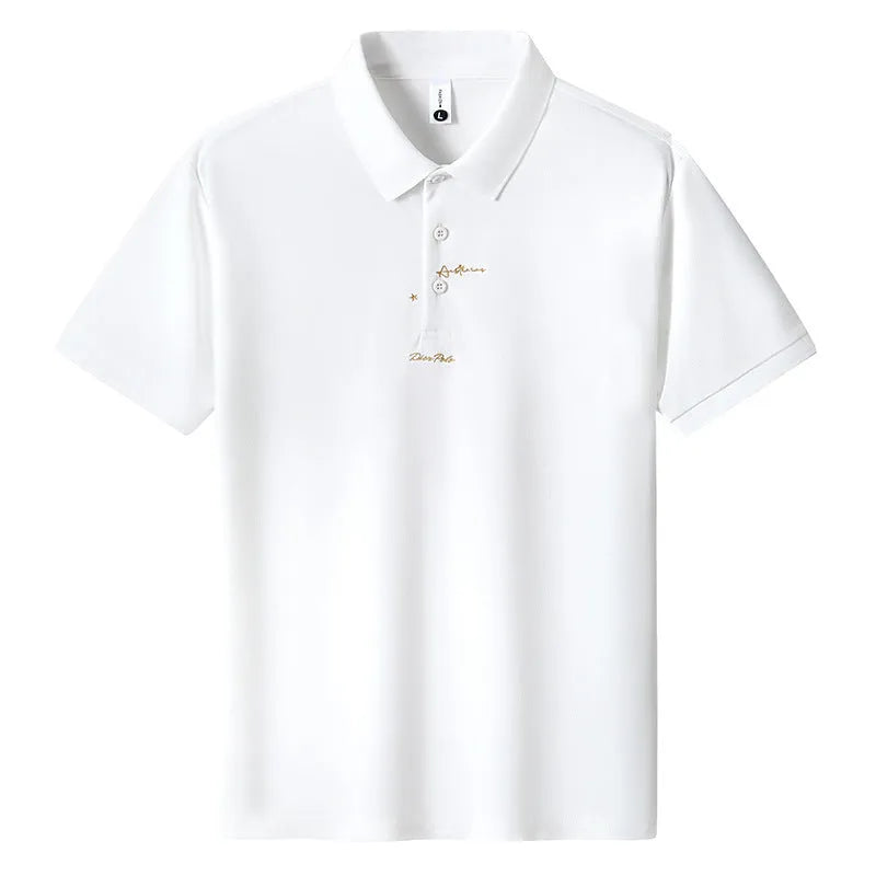 Men's casual short-sleeve cotton T-shirt in a loose fit, shown in various colours.