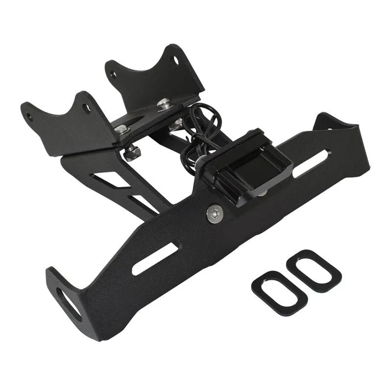 Black aluminium alloy short tail license plate holder for Honda motorcycle rear modification
