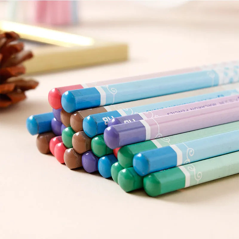 Basswood hexagonal HB pencil bulk pack showing 50 barrels.