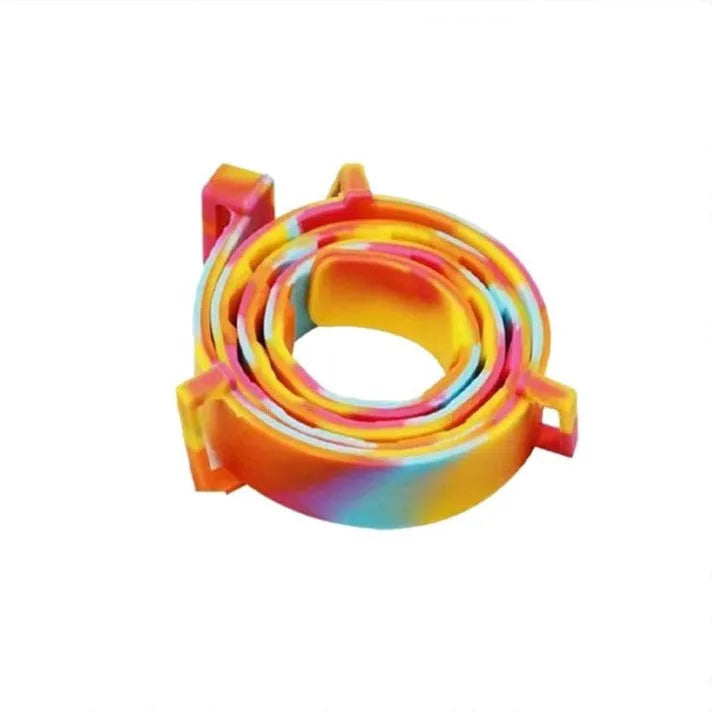 Rainbow plastic anti-lice collar for cats and dogs in 38cm and 62cm sizes