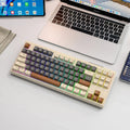 Free Wolf M87 wireless Bluetooth dual-mode mechanical feeling keyboard in selected colour with USB receiver and charging cable