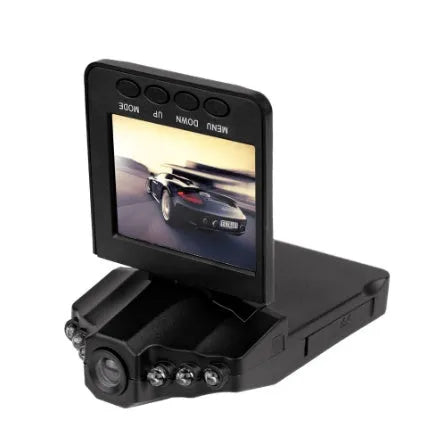 H198 HD six-light infrared night vision car dash cam recorder on a dashboard