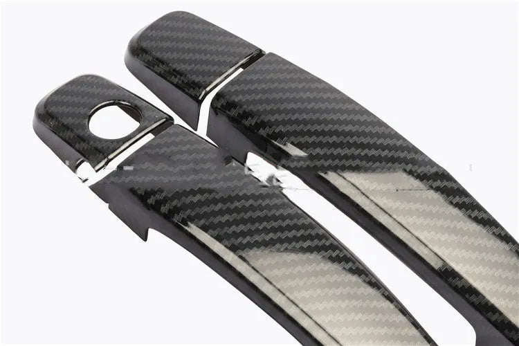 Carbon fiber pattern door handle screen protector for Opel Vauxhall Astra interior