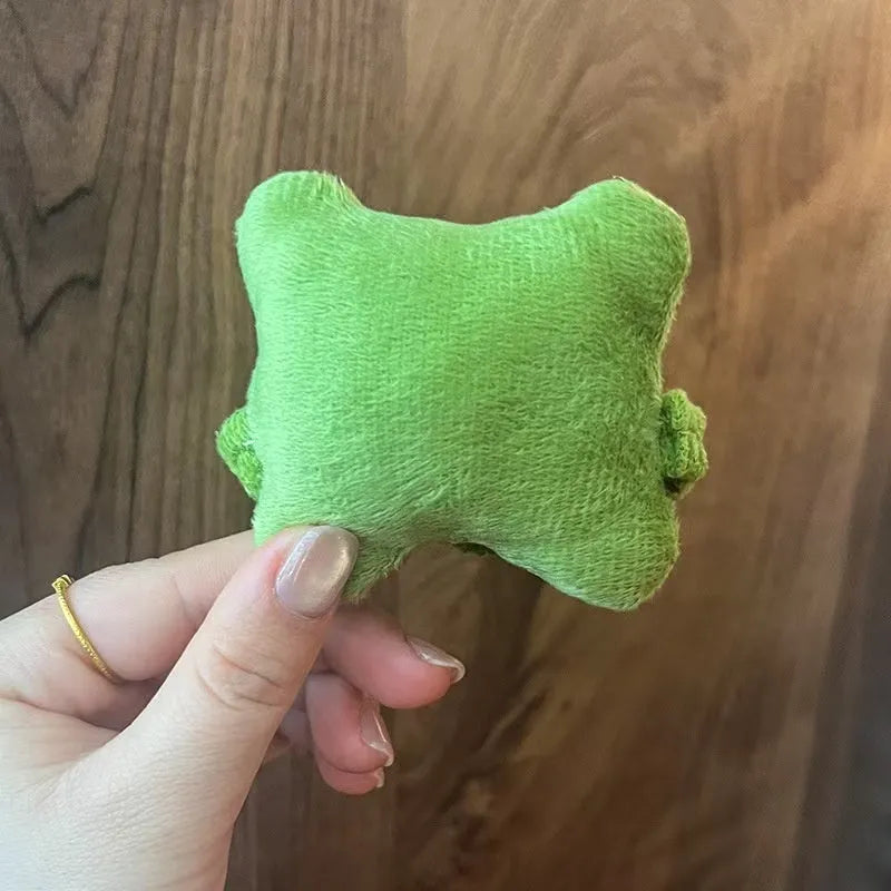 Polyester plush wrist protector mouse pad in blue, green, or pink colour options