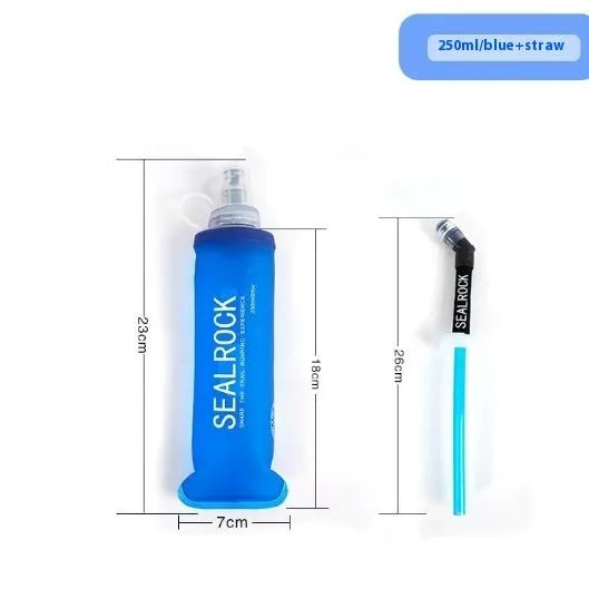 Plastic portable drinking straw with suction tube for mountain climbing and biking activities