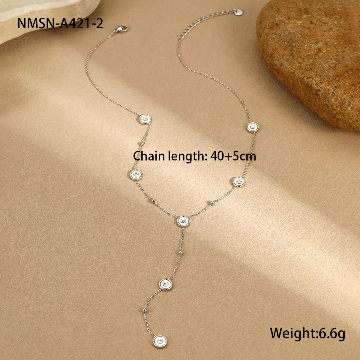 Stainless steel women's bracelet with 18K gold plating and geometric fritillary design