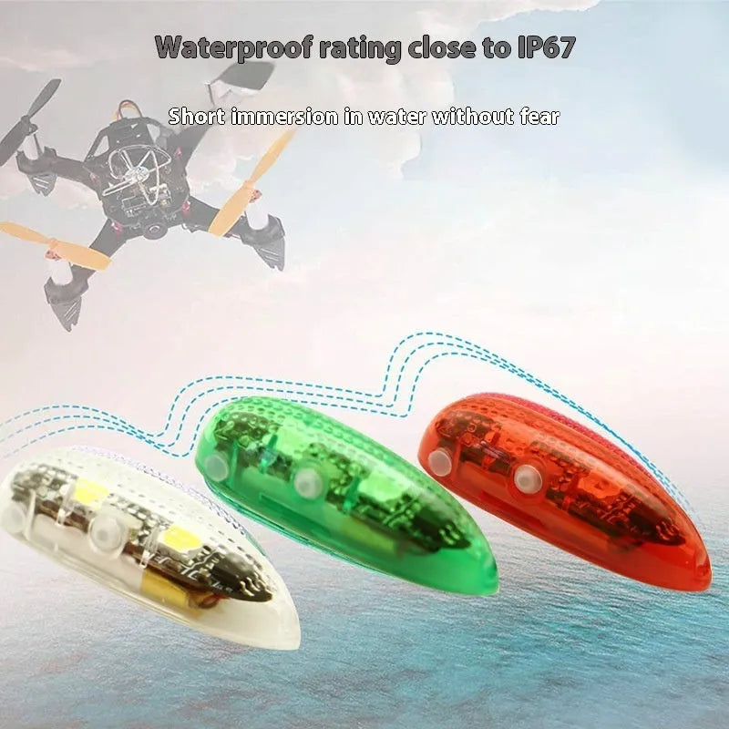 V3 wireless charging waterproof navigation light for model cars and boats with adhesive backing