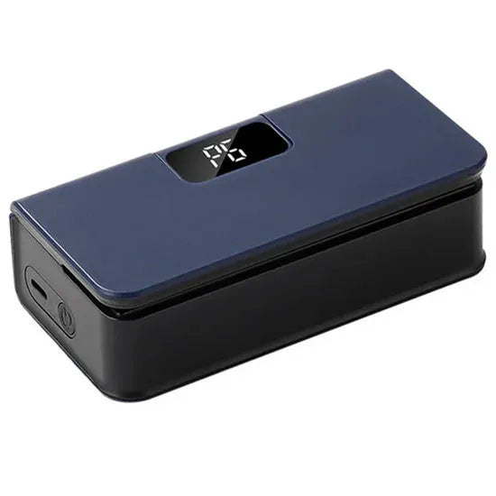 Small portable mini sealing machine in white or blue colour for heat sealing plastic food bags