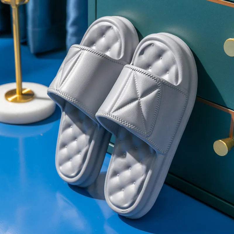 EVA bathroom slippers with thick sole in multiple colour options