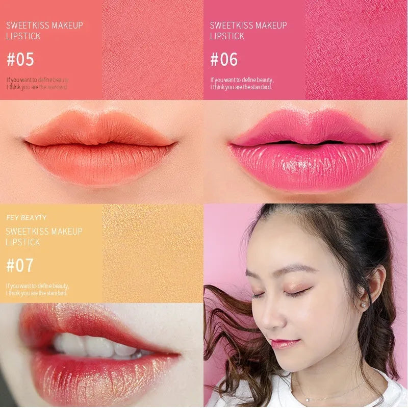 Fey Beauty moisturising lipstick in cameo brown nude shade with no-stain formula and 3.8g content