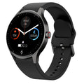 Bluetooth smart sport watch with round colour touch screen and IP68 waterproof rating in black, blue, pink, or red